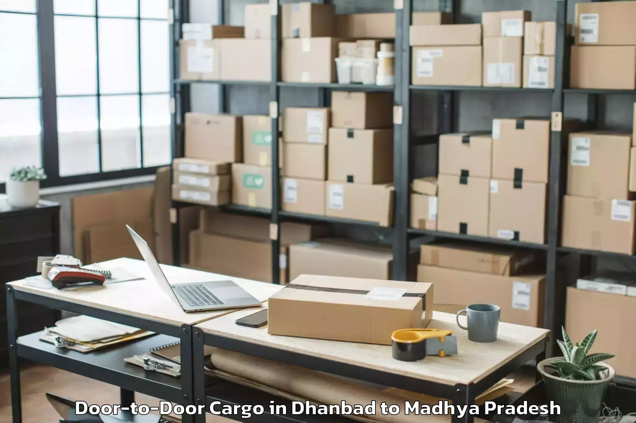 Comprehensive Dhanbad to Rani Durgavati Vishwavidyalaya Door To Door Cargo